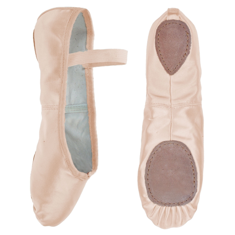 HALF PRICE Starlite Split Sole Flexi WHITE Satin Ballet Shoes 
