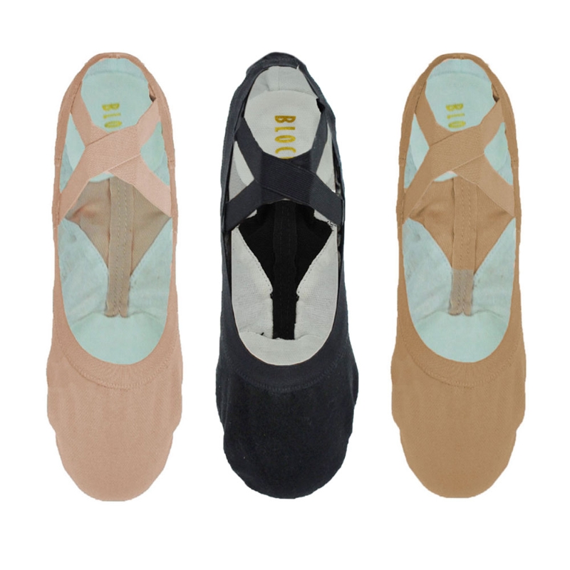 bloch split sole canvas ballet shoes